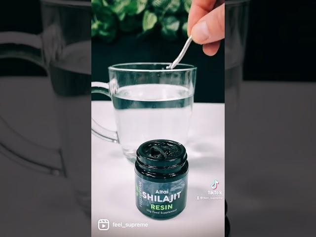 How to use Shilajit Resin | Feel Supreme Shilajit dissolved in hot water