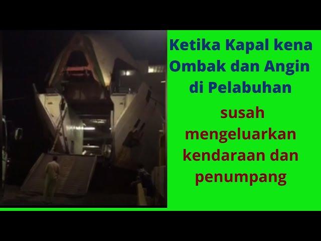 Cuaca Buruk Kapal Susah Bersandar di Dermaga #shorts