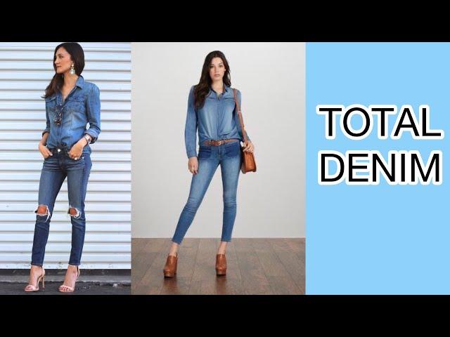 LOOKS EN MEZCLILLA / MODA PARA MUJER 2021 / TOTAL DENIM OUTFITS