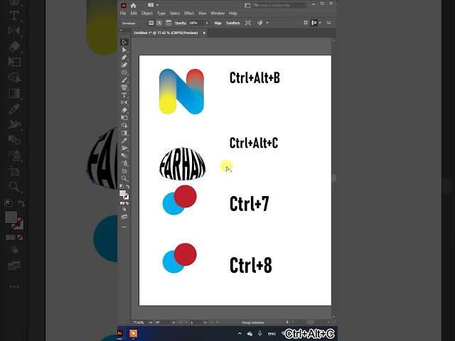 Basic Tips of Shortcut Key in "Adobe Illustrator" for beginners designers