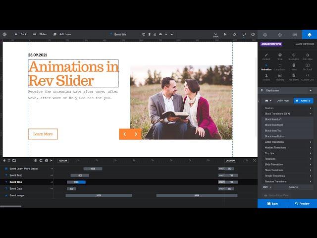 How To Add Animation in Slider Revolution WordPress Plugin?