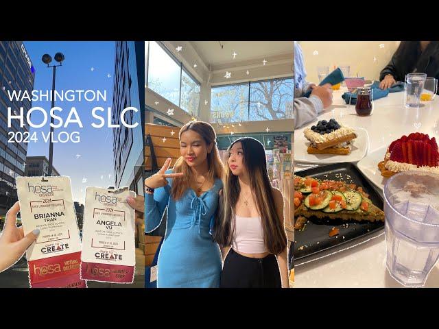 *overnight* school trip HOSA SLC 2024 vlog | junior year 🩺