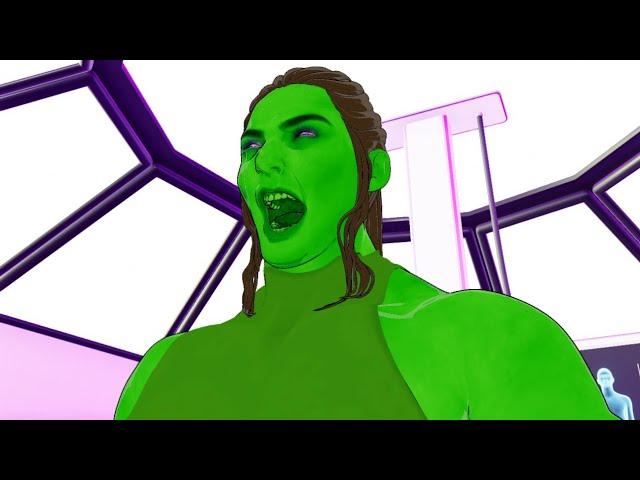 Anime She-Hulk Muscle Growth Transformation