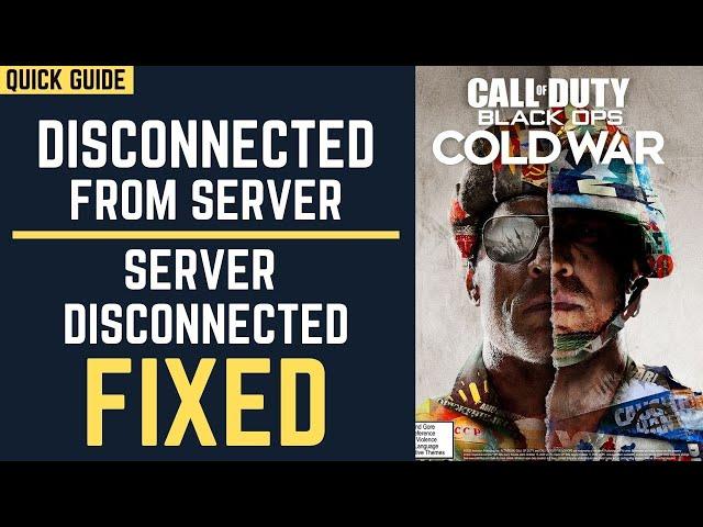 Cod Cold War Disconnected from server | Lost Connection To Host |Cod Cold War Servers Down