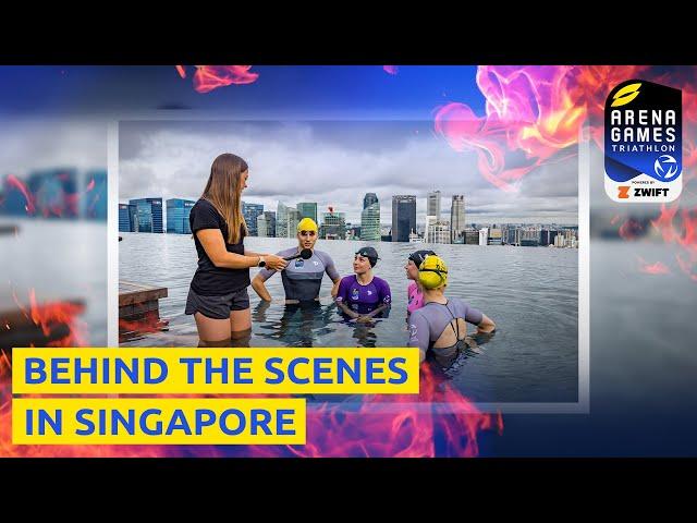 Behind The Scenes At The Arena Games Triathlon Final In Singapore