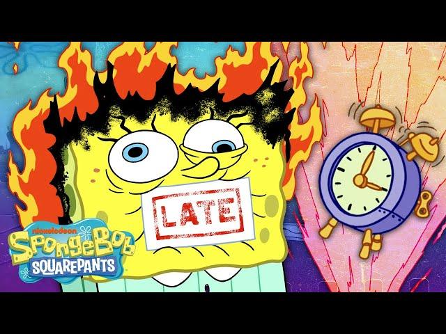 SpongeBob's Broken Alarm Clock ⏰ Full Scene "Broken Alarm" | SpongeBob