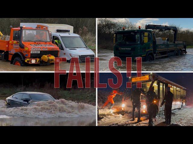 Winter Fails Compilation 2024!! || Vehicles vs Floods/Snow UK