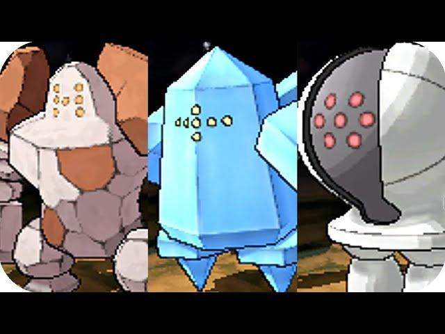 Pokémon Omega Ruby & Alpha Sapphire - Regirock, Regice & Registeel Location and Battle (HQ)