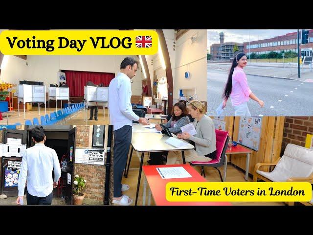 UK General Election 2024| VOTING DAY VLOG | First Experience in UK   | Abroad Life