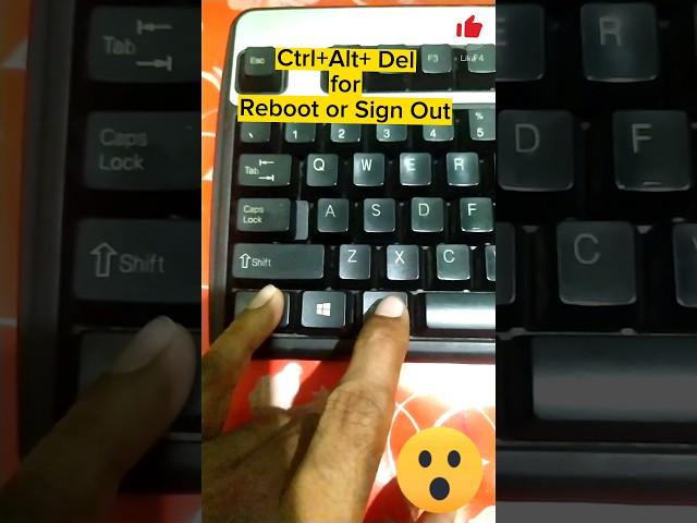 How to Reboot Pc / Laptop #reboot #shorts #keyboardshortcut #youtubeshorts #trending #searchsolution
