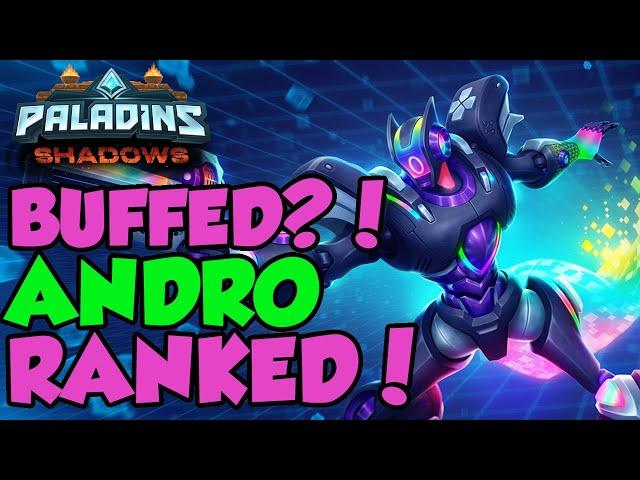 ANDROXUS NEW BUILD RANKED GAMEPLAY! PALADINS SHADOWS UPDATE!