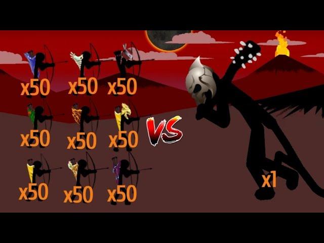 Final Boss Vs All Skin Archer | Stick War Legacy |