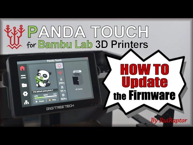 BTT PANDA Touch  HOW TO Easily UPDATE the FIRMWARE