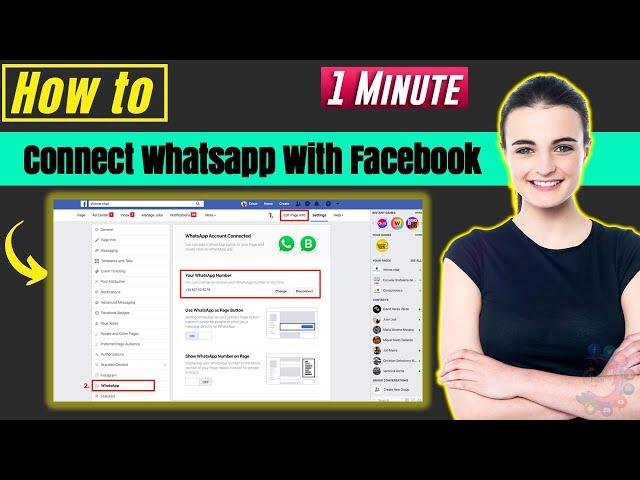 How to connect whatsapp with facebook 2024 | Linked whatsapp to Fb