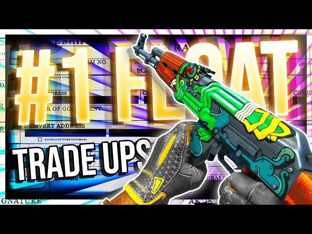 TRADING UP TO #1 FLOAT SKINS (WE MADE HISTORY)