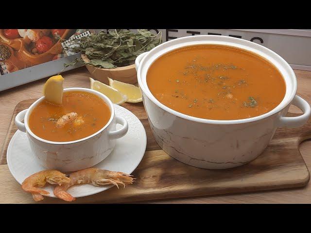 حساءالكروفات/الجمبري(شوربة القمرون)بكل أسرارها و بنتها عظييييييمة Soupe de Crevettes