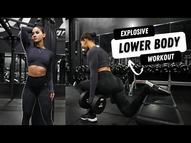 EXPLOSIVE LEG DAY |  LOWER BODY WORKOUT WITH ANALIS CRUZ