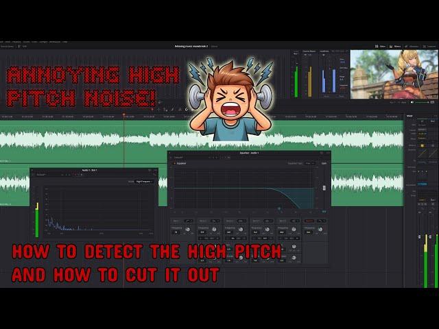 DaVinci Resolve Remove High Pitch Noise (Quick Way + Explanations) (4K)