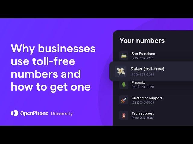 Why businesses use toll-free numbers and how to get one