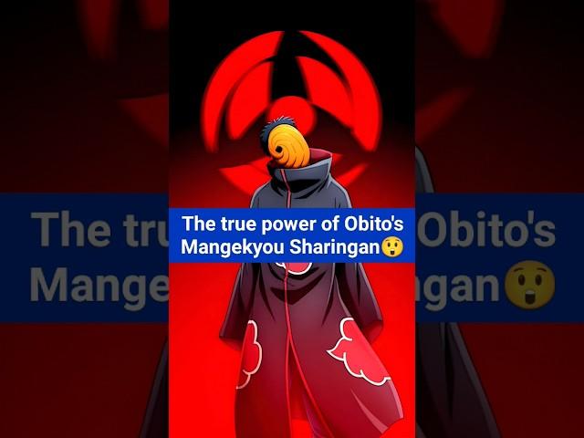 Real power of obito's mangekyou sharingan ?? #obitofacts #narutoshippudenfacts #animefacts #anime