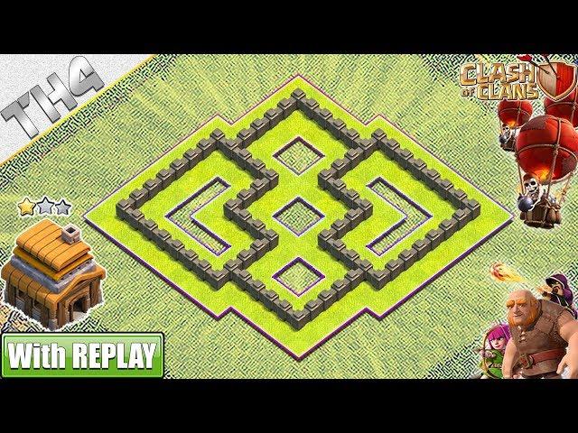 NEW BEST Town Hall 4 (TH4) Base with Copy Link - Clash of Clans