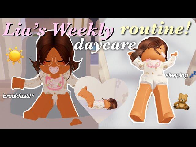 Lia's Weekly Daycare Morning Routine! | Roblox Berry Avenue Roleplay