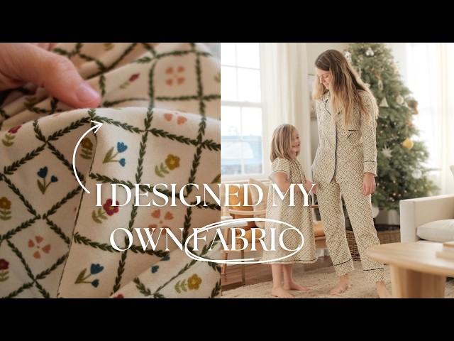 Sewing Christmas Pajamas With Fabric I Designed