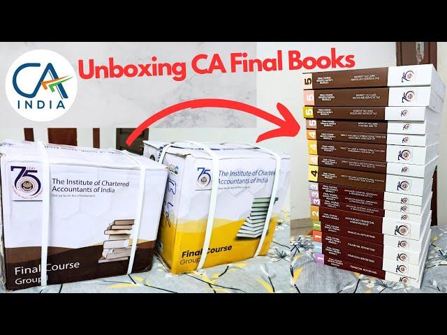 Unboxing CA Final New Books || #caexams #ca #caarticles #caclasses #cacoaching #cafinalist