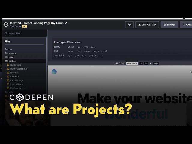 What are CodePen Projects?