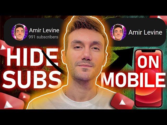 How to Hide Subscriber Count On Youtube In Mobile!