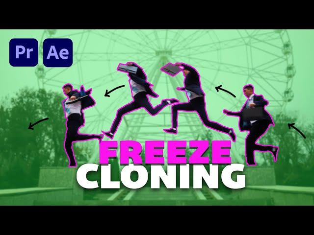 FREEZE FRAME Clone Trail Effect as seen on Instagram in Premiere Pro and After Effects