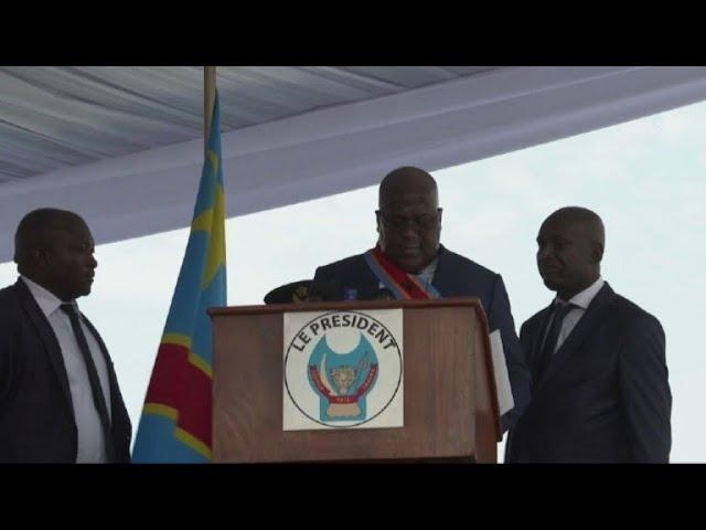 Malaise du nouveau président de RDC pendant son investiture