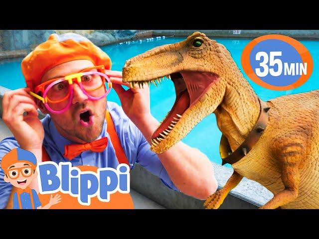 Blippi Meets Stanley The Dinosaur! | BEST OF BLIPPI TOYS | Educational Videos for Kids