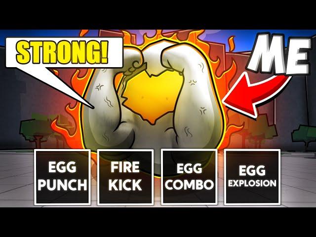 I TROLLED PLAYERS As THE STRONGEST EGG YOLK... (Roblox The Strongest Battlegrounds)