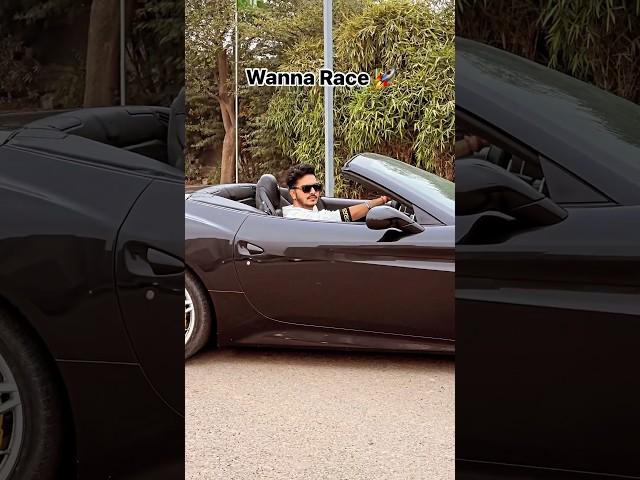 Rachit Rojha with Black Ferrari ️ #rachitrojha #ferrari #sportscar