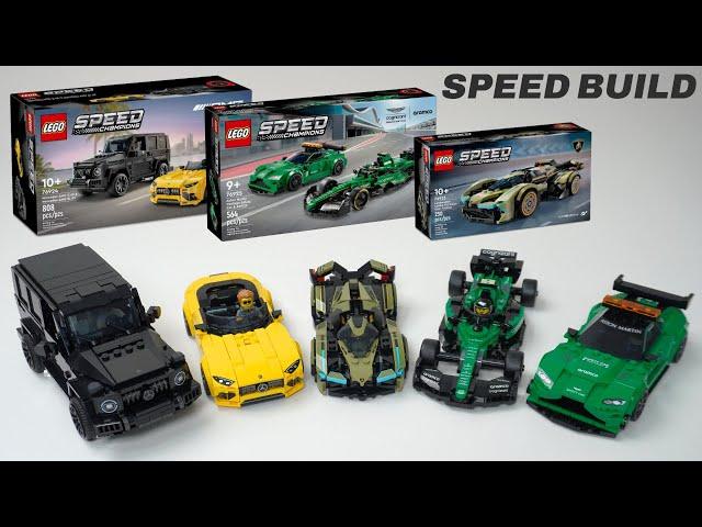 All Lego Speed Champions 2024 June Sets Compilation Speed Build