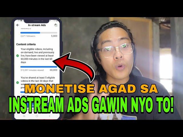 MONETISE AGAD SA INSTREAM ADS GAWIN NIYO TO!