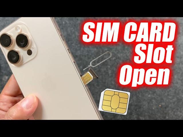 How To Remove Sim Card From iPhone 16 Pro Max - How To Insert Sim Card iPhone 16