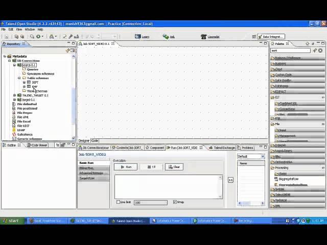 TALEND OPEN STUDIO -SORTING BY MANISH