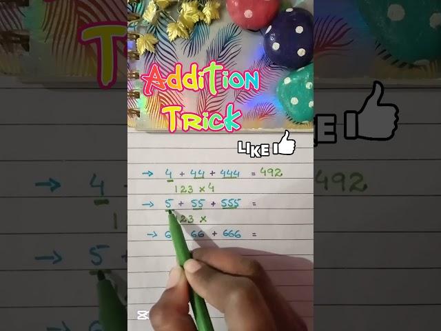 ADDITION TRICK#maths #addition #tricks #trending #maths #mathstricks #genius#shorts #newsong #music