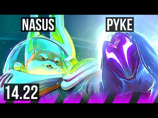 NASUS & Sivir vs PYKE & Draven (SUP) | KR Diamond | 14.22