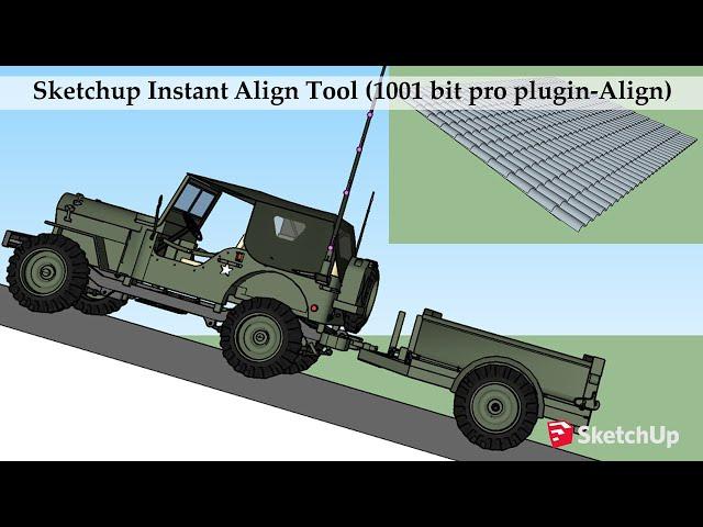 Sketchup Instant Align With 1001 Bit pro Plugin