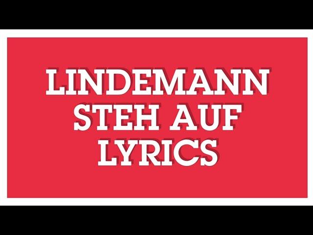 Lindemann - Steh Auf songtexte