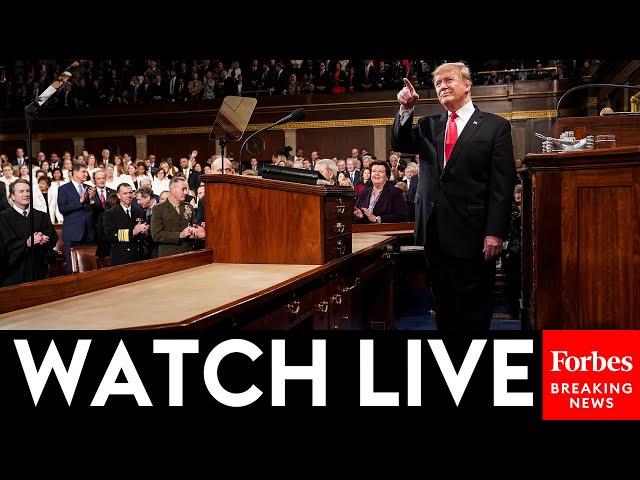 WATCH LIVE: President Trump Delivers Address To A Joint Session Of Congress