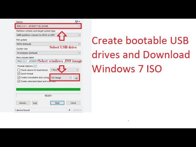 How to create a bootable USB Drive and Download Windows 7 ISO