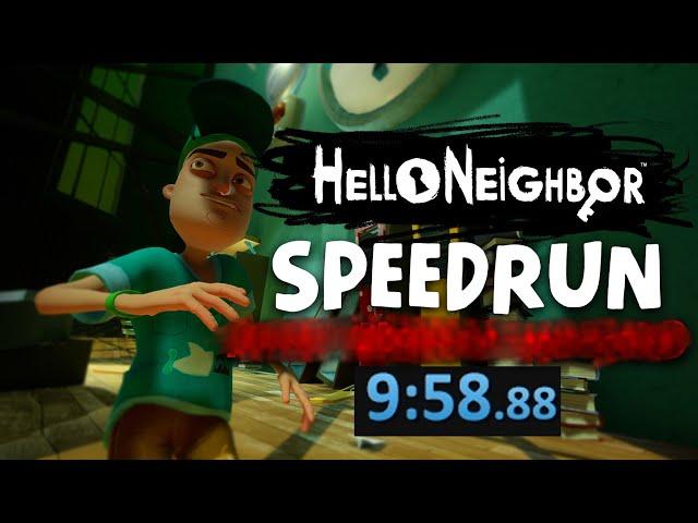 Hello Neighbor PC Any% Speedrun [9 Minutes]