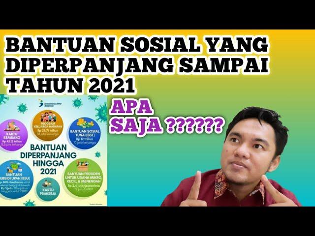 6 JENIS BANTUAN PEMERINTAH YANG DIPERPANJANG HINGGA TAHUN 2021