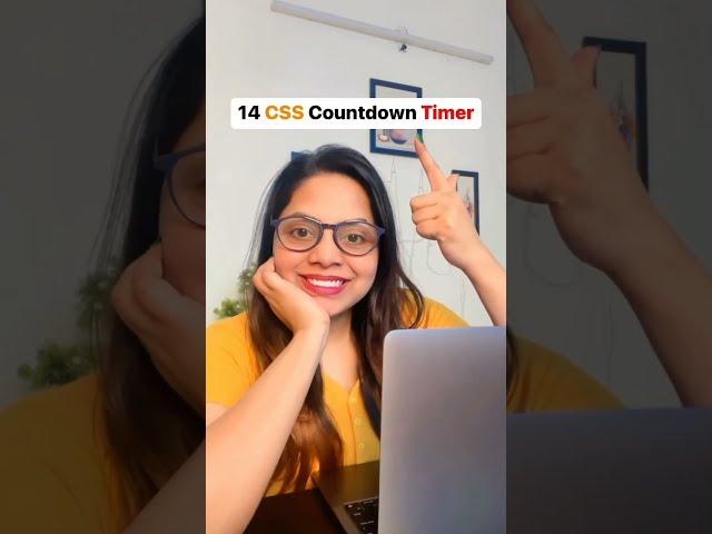 CSS Countdown Timer #shorts #css #htmlcss