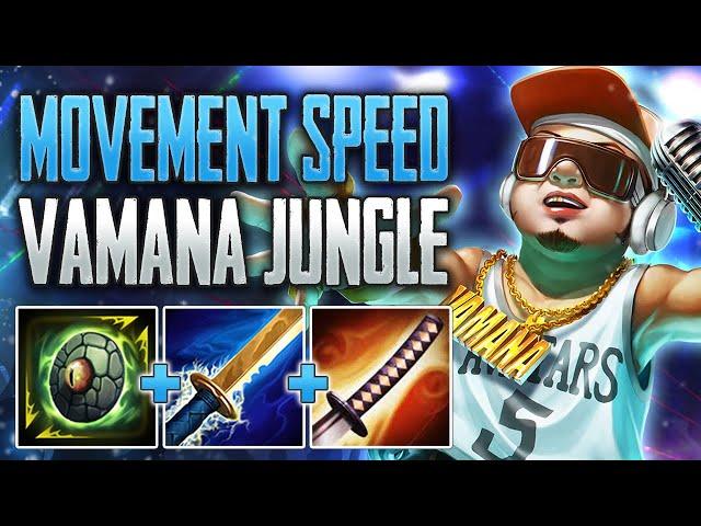 FULL MOVEMENT SPEED BUILD! Vamana Jungle Gameplay (SMITE Conquest)