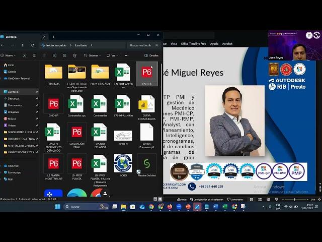 Masterclass Integración de Primavera P6 03022025